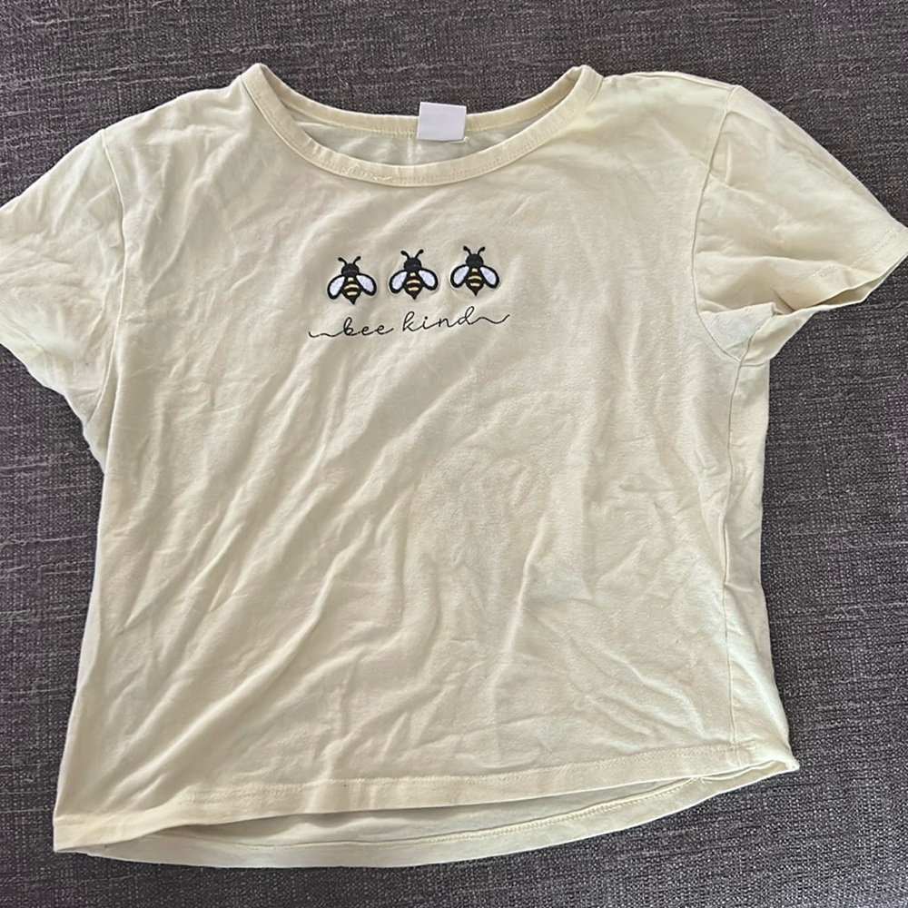 Vibe Bee Kind small T-Shirt - Light Yellow